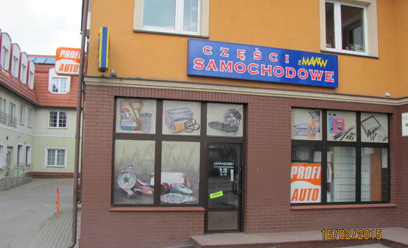 Zdjęcia sklep samochodowy MAWW w Sierakowice