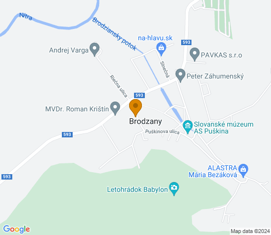 Mapa dojazdu do warsztatu samochodowego w miejscowości Brodzany