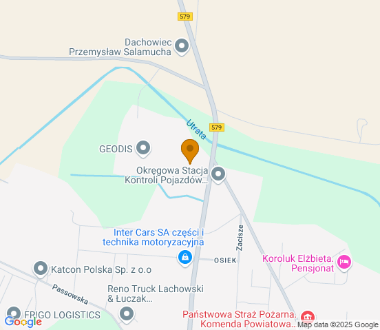 Mapa dojazdu do hurtowni motoryzacyjnej w miejscowości Błonie