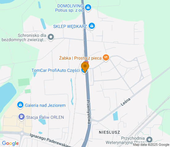 Mapa dojazdu do hurtowni motoryzacyjnej w miejscowości Konin