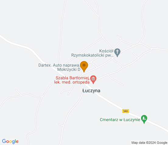 Mapa dojazdu do warsztatu samochodowego w miejscowości Dobroszyce