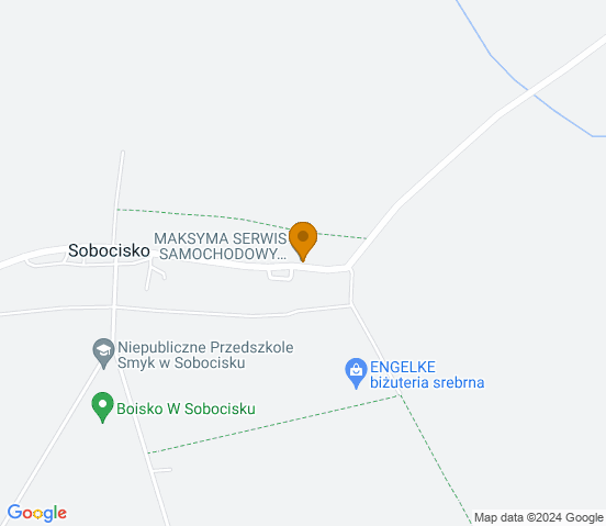 Mapa dojazdu do warsztatu samochodowego w miejscowości Oława