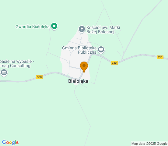 Mapa dojazdu do warsztatu samochodowego w miejscowości Wojszyn