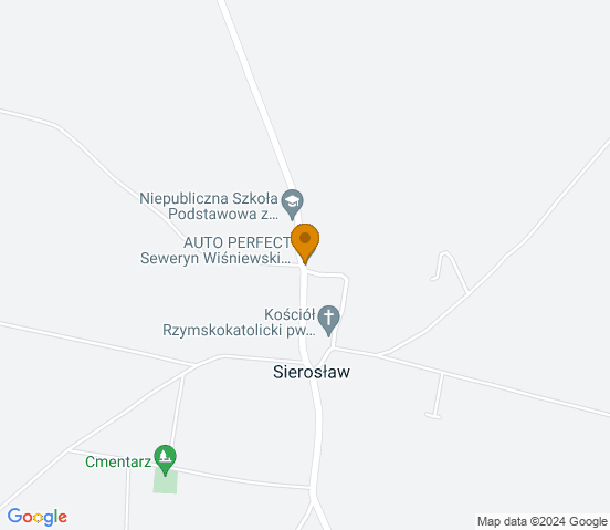 Mapa dojazdu do warsztatu samochodowego w miejscowości Drzycim