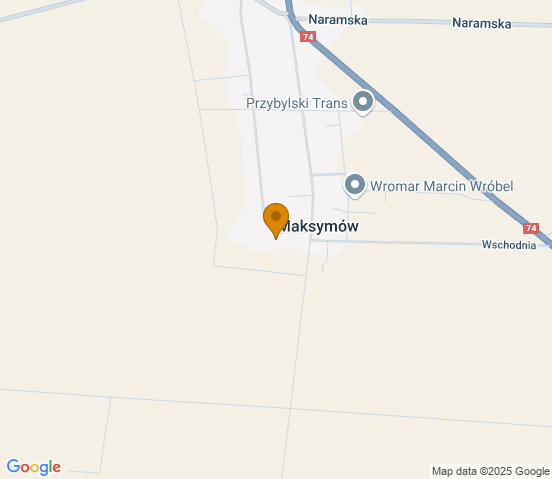 Mapa dojazdu do warsztatu samochodowego w miejscowości Walichnowy