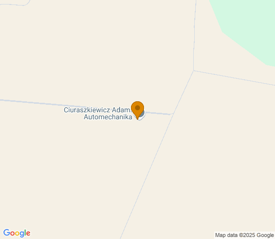 Mapa dojazdu do warsztatu samochodowego w miejscowości Łabunie