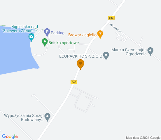 Mapa dojazdu do warsztatu samochodowego w miejscowości Pokrówka