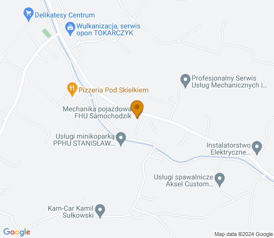 Mapa dojazdu do warsztatu samochodowego w miejscowości Łukowica