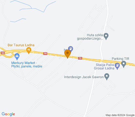 Mapa dojazdu do warsztatu samochodowego w miejscowości Skrzyszów