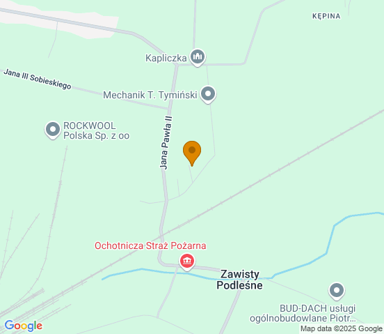 Mapa dojazdu do warsztatu samochodowego w miejscowości Małkinia Górna
