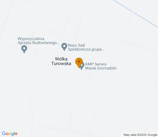 Mapa dojazdu do warsztatu samochodowego w miejscowości Pabierowice