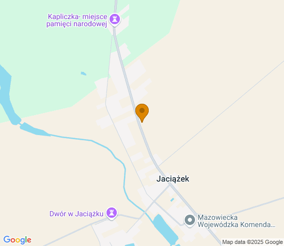 Mapa dojazdu do warsztatu samochodowego w miejscowości Płoniawy
