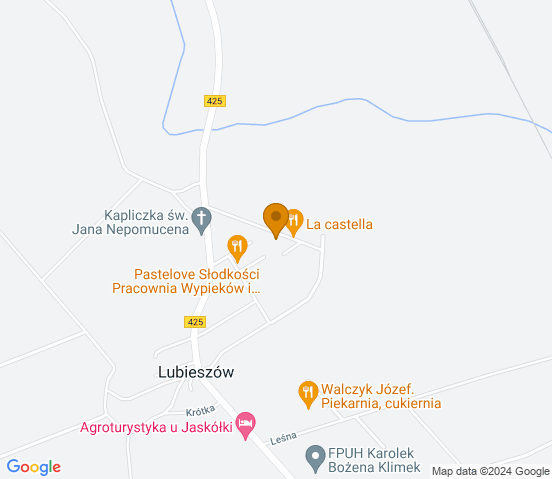 Mapa dojazdu do warsztatu samochodowego w miejscowości Dziergowice