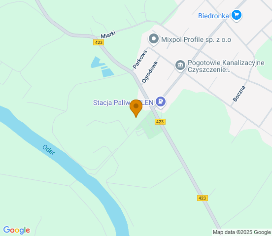 Mapa dojazdu do warsztatu samochodowego w miejscowości Zdzieszowice