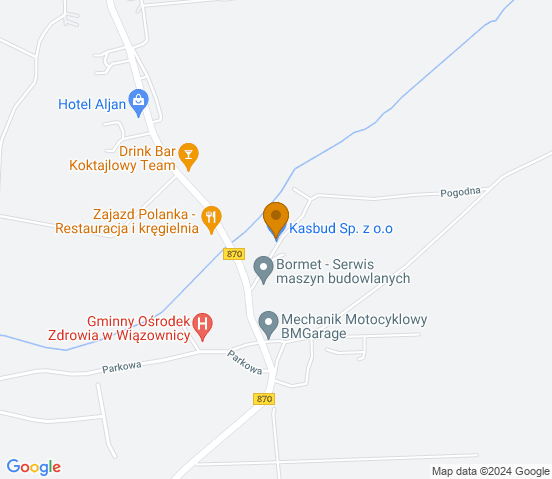 Mapa dojazdu do warsztatu samochodowego w miejscowości Szówsko