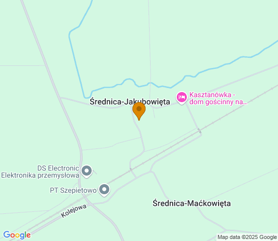 Mapa dojazdu do warsztatu samochodowego w miejscowości Szepietowo