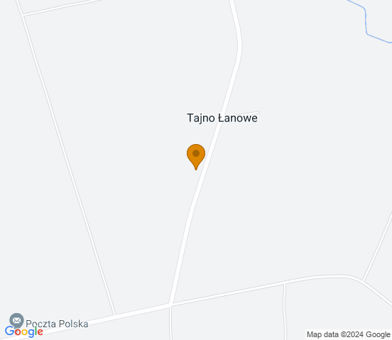 Mapa dojazdu do warsztatu samochodowego w miejscowości Tajno Łanowe