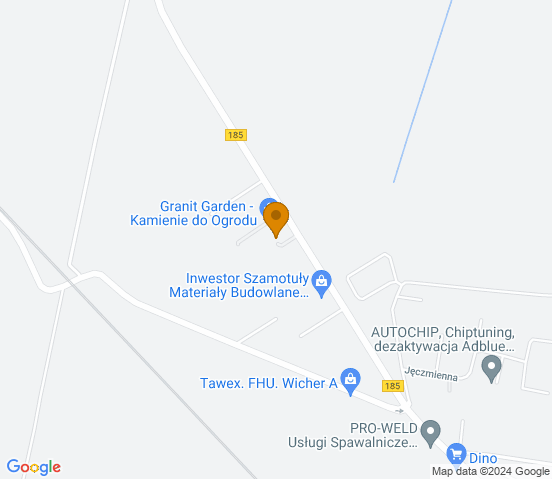 Mapa dojazdu do warsztatu samochodowego w miejscowości Obrzycko